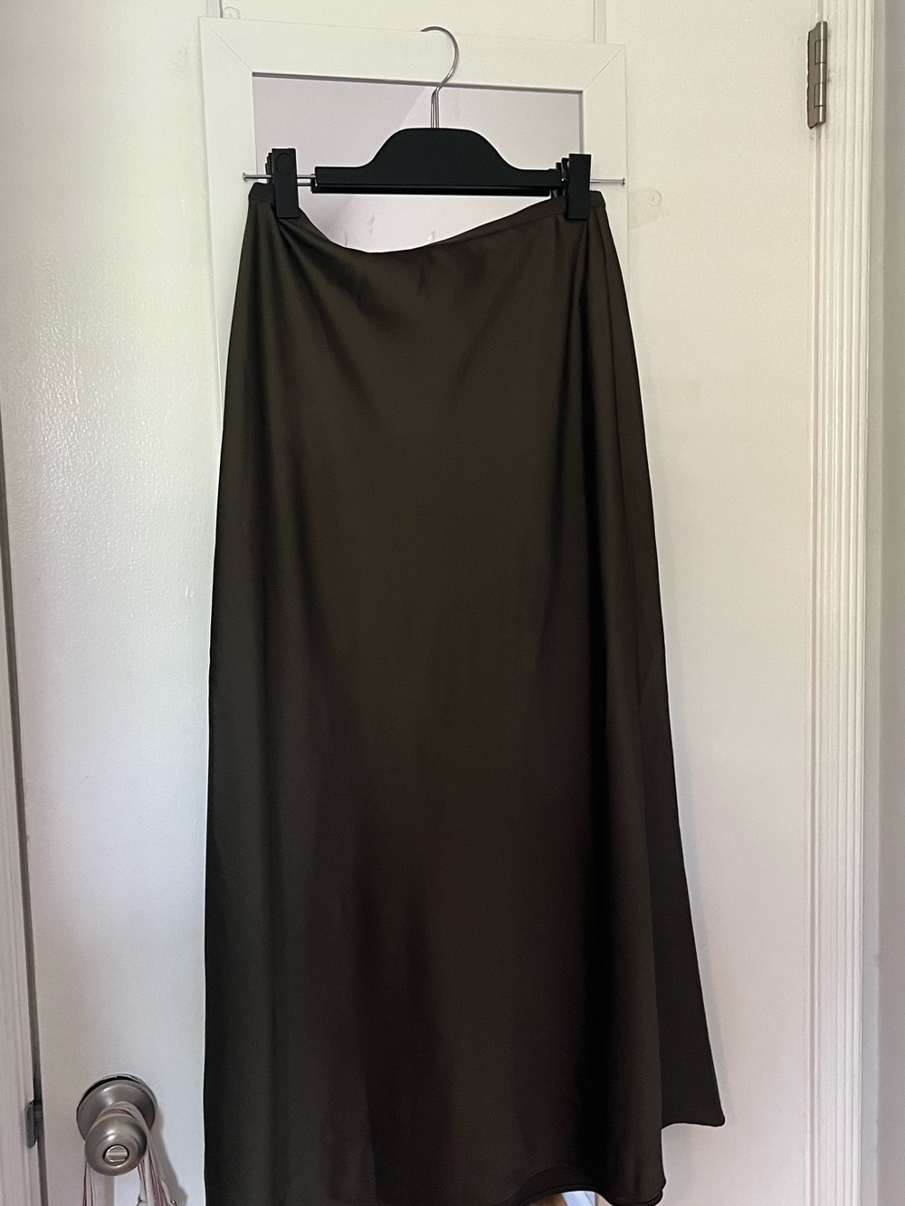 Classic Black A-Line Maxi Skirt